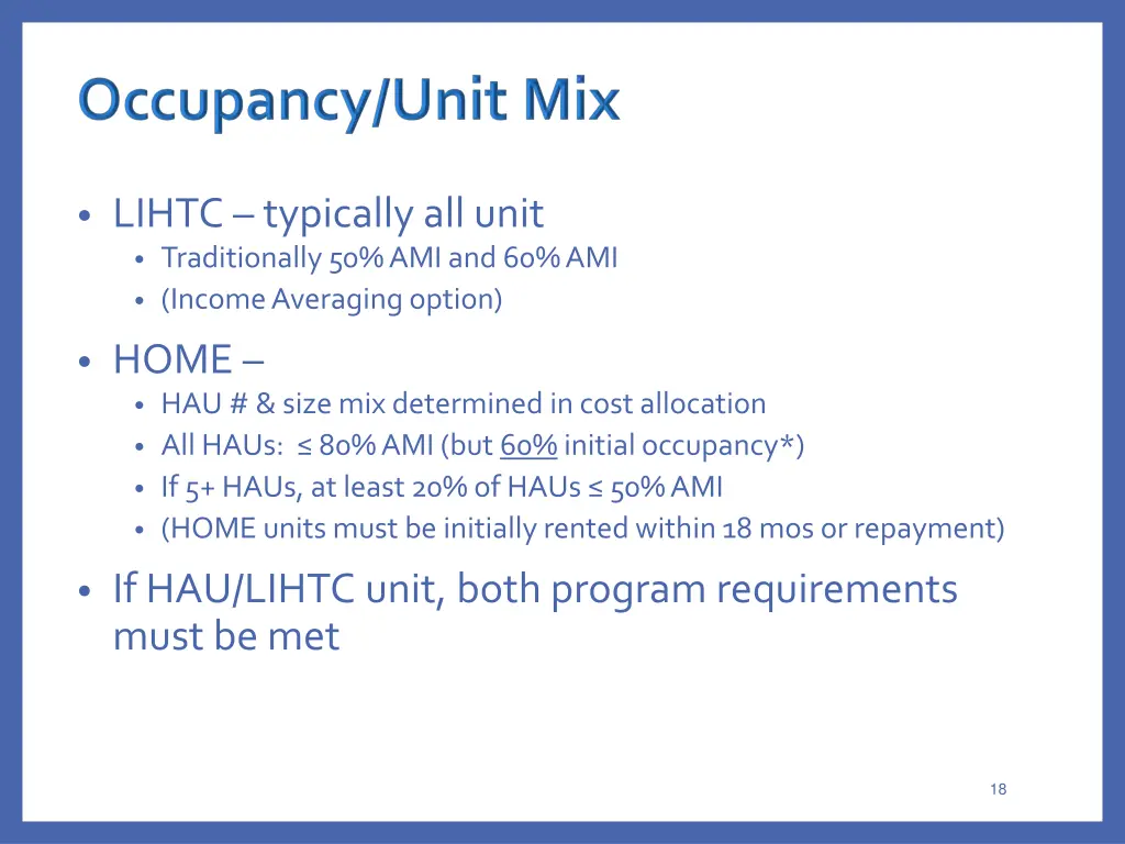 lihtc typically all unit traditionally