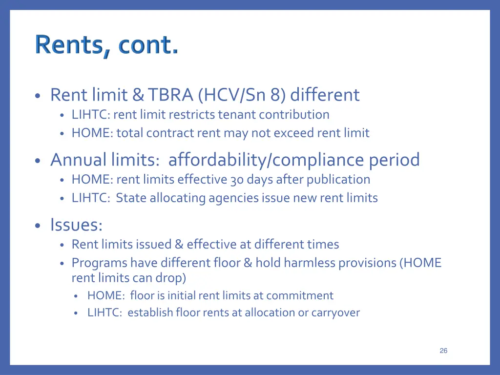 rent limit tbra hcv sn 8 different lihtc rent