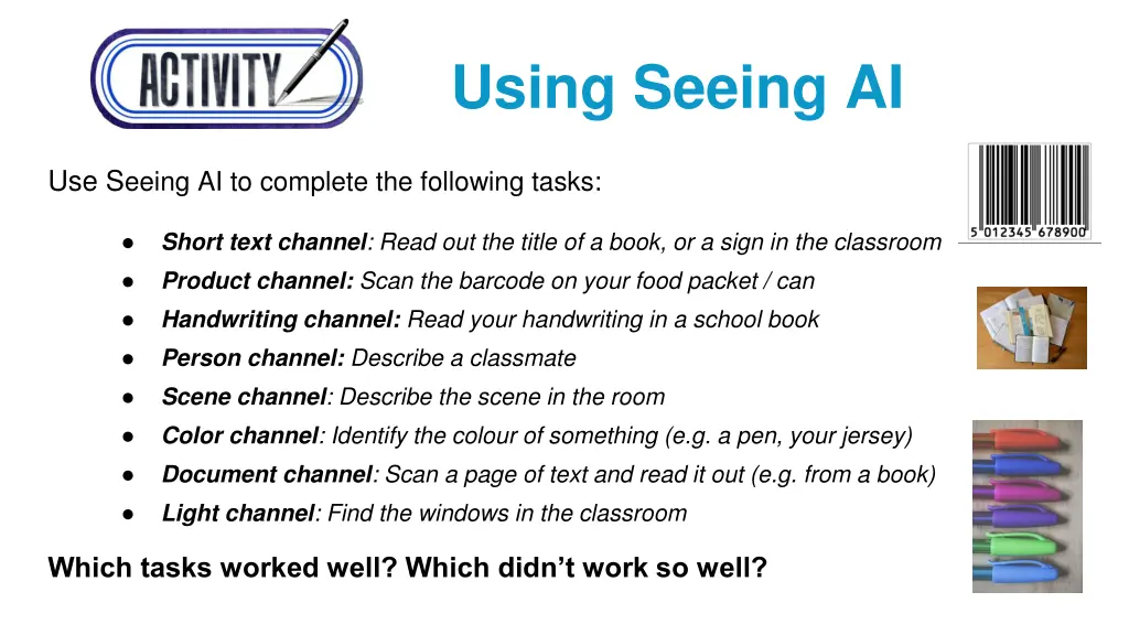 using seeing ai