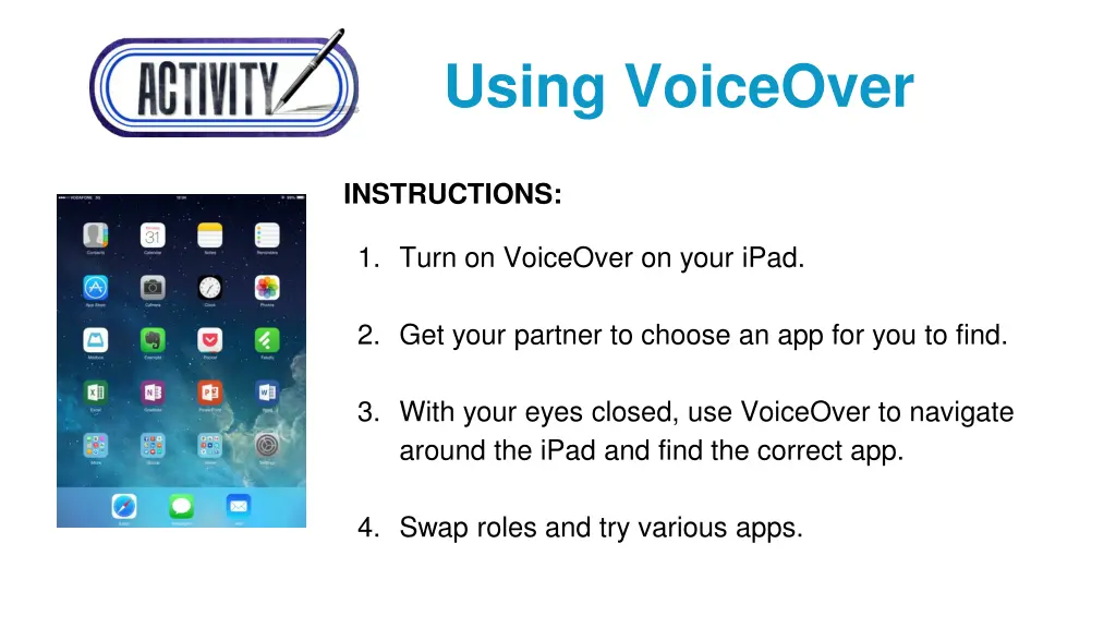 using voiceover