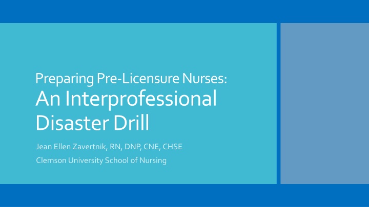 preparing pre licensure nurses