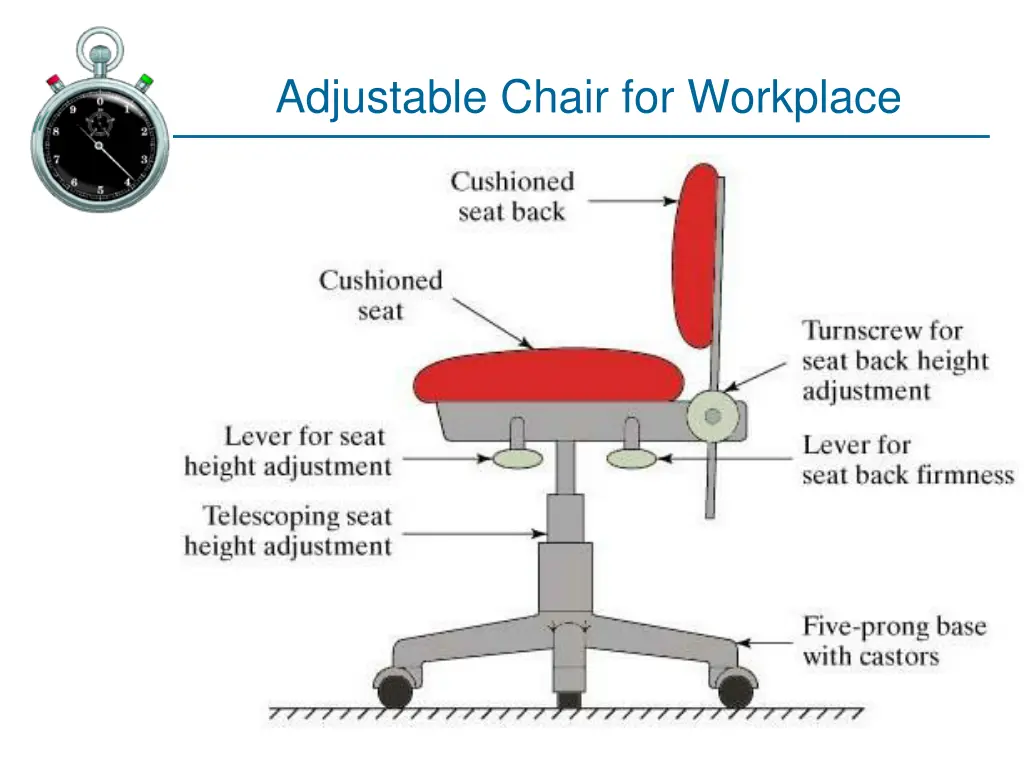 adjustable chair for workplace