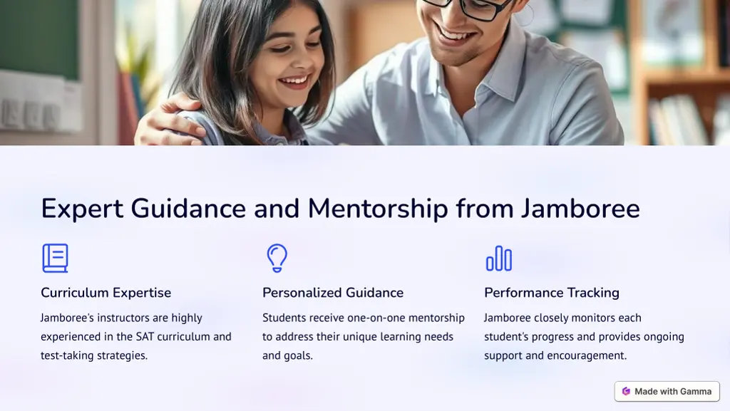 expert guidance and mentorship from jamboree