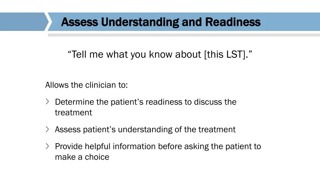 assess understanding and readiness assess 1