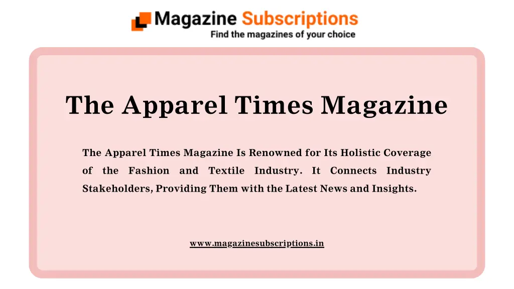 the apparel times magazine