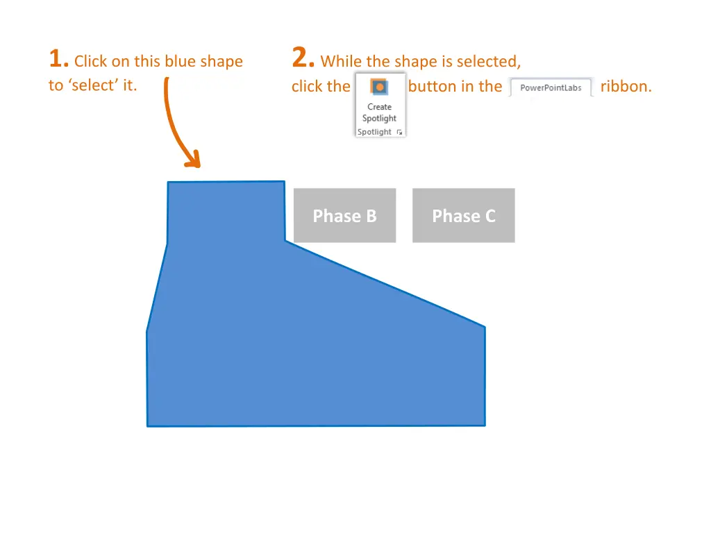 2 while the shape is selected click the button