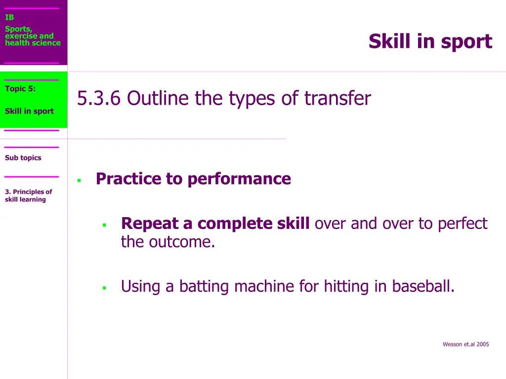 ib sports exercise and health science 22