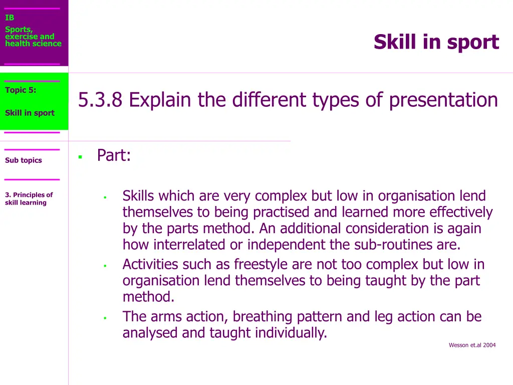 ib sports exercise and health science 35