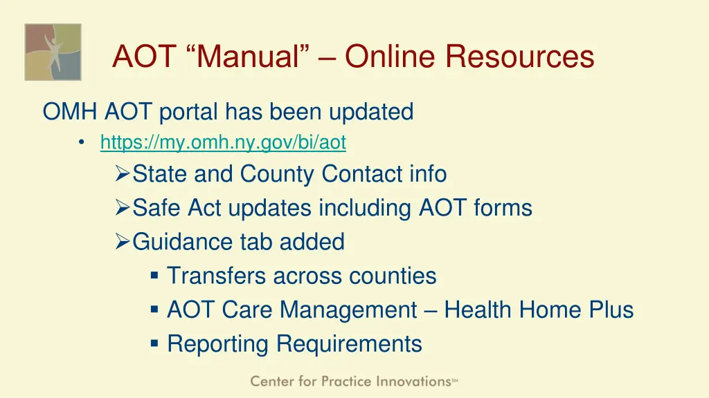 aot manual online resources