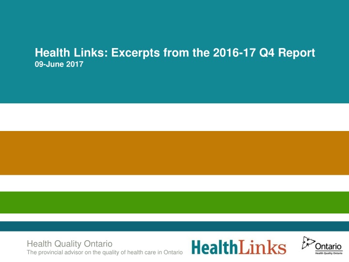 health links excerpts from the 2016 17 q4 report