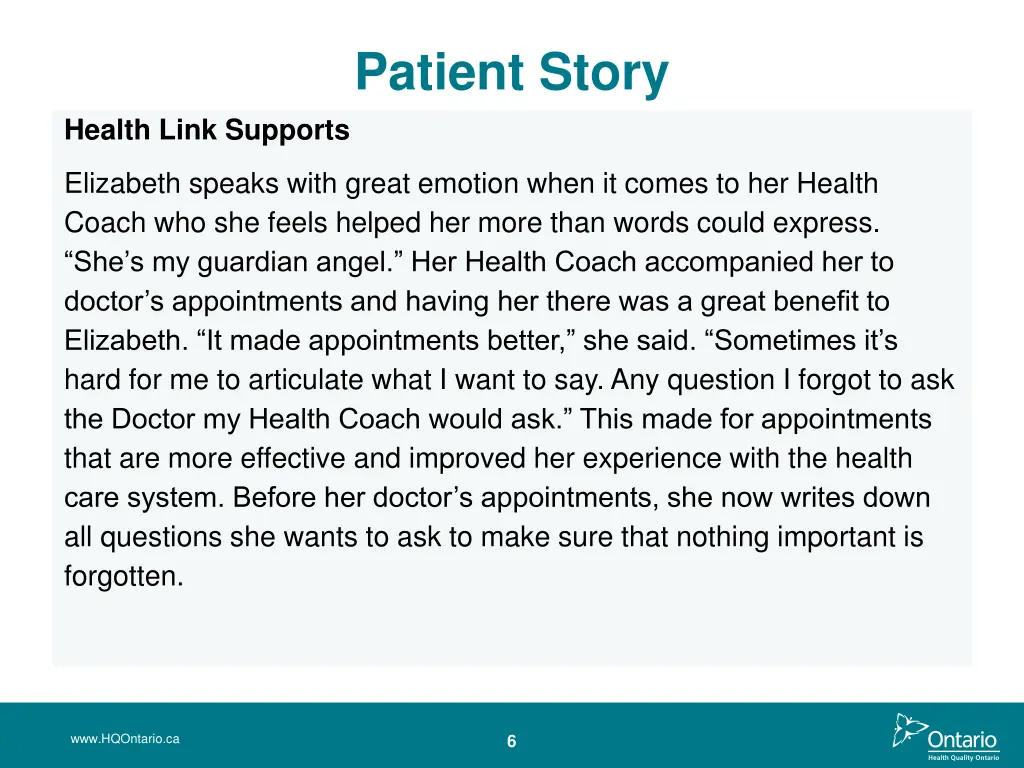 patient story 1