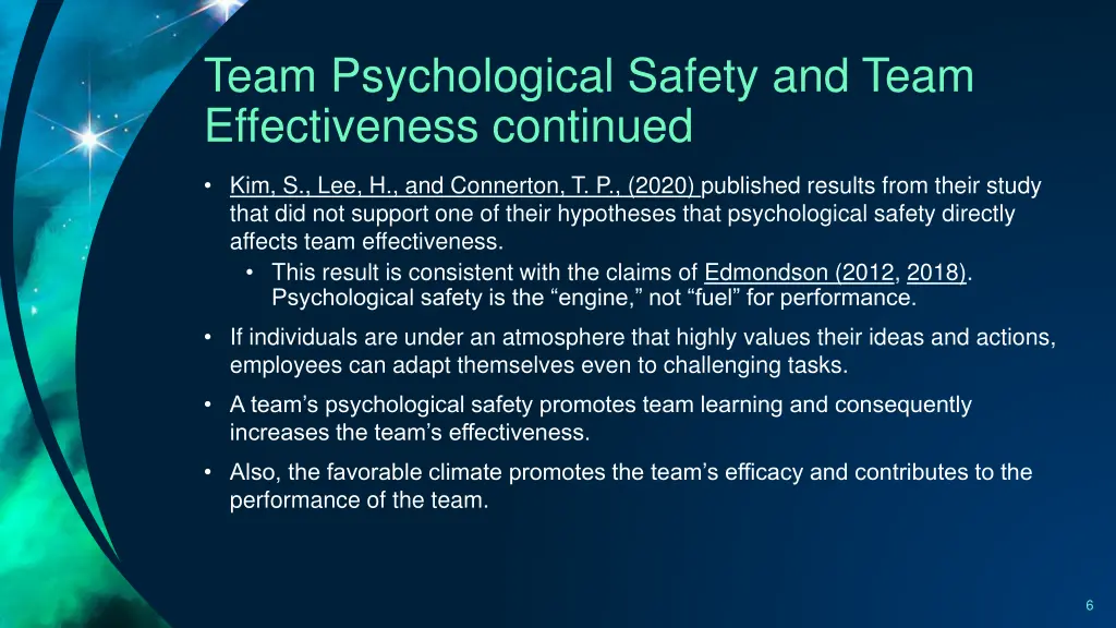 team psychological safety and team effectiveness 1