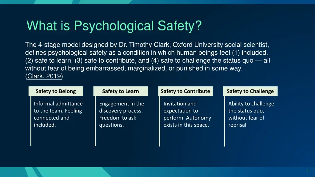 what is psychological safety