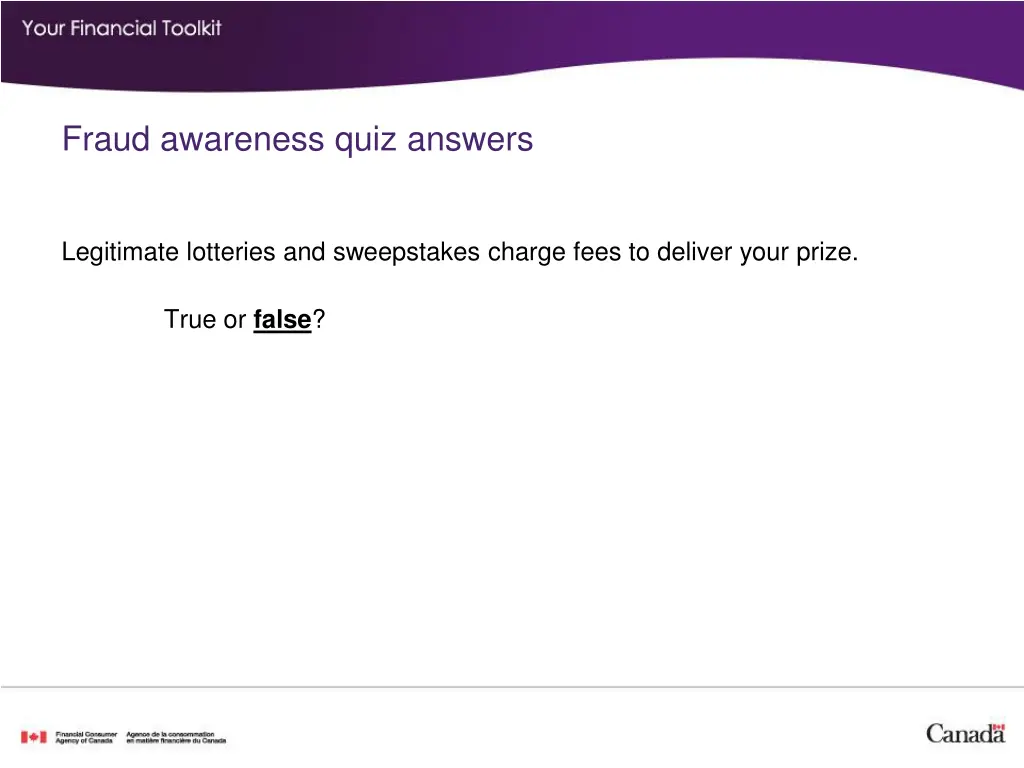 fraud awareness quiz answers 1