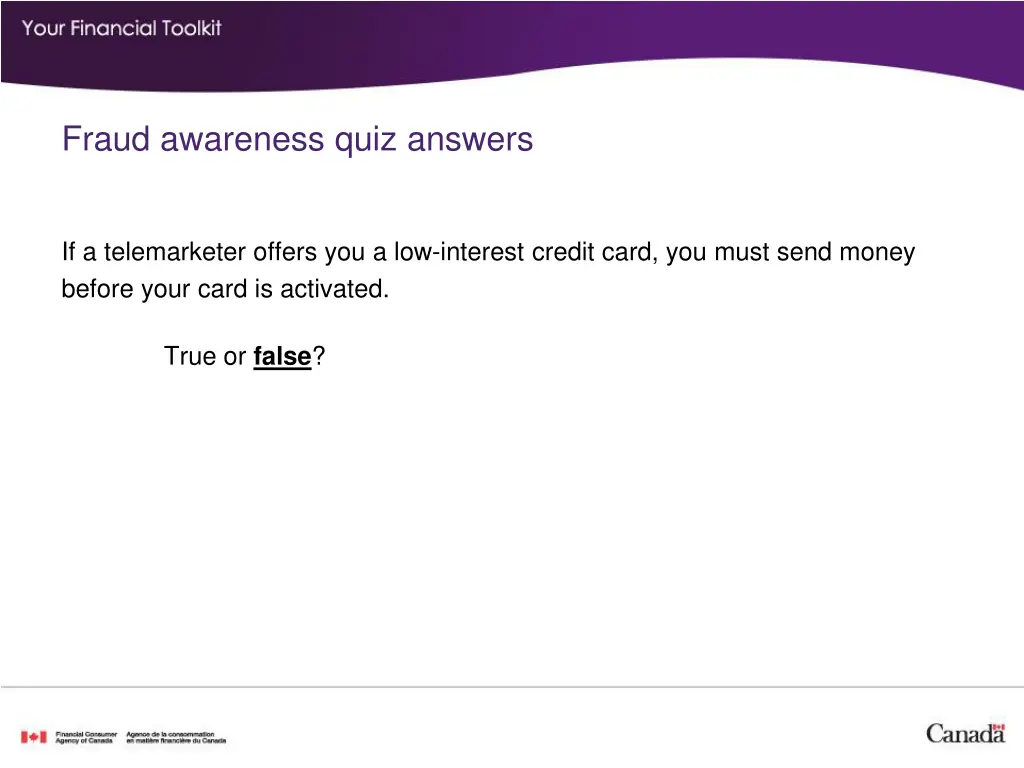 fraud awareness quiz answers 3