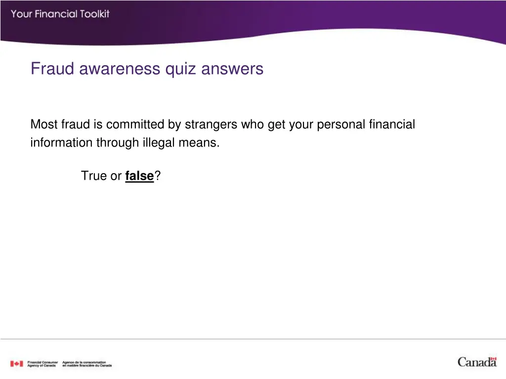 fraud awareness quiz answers 6