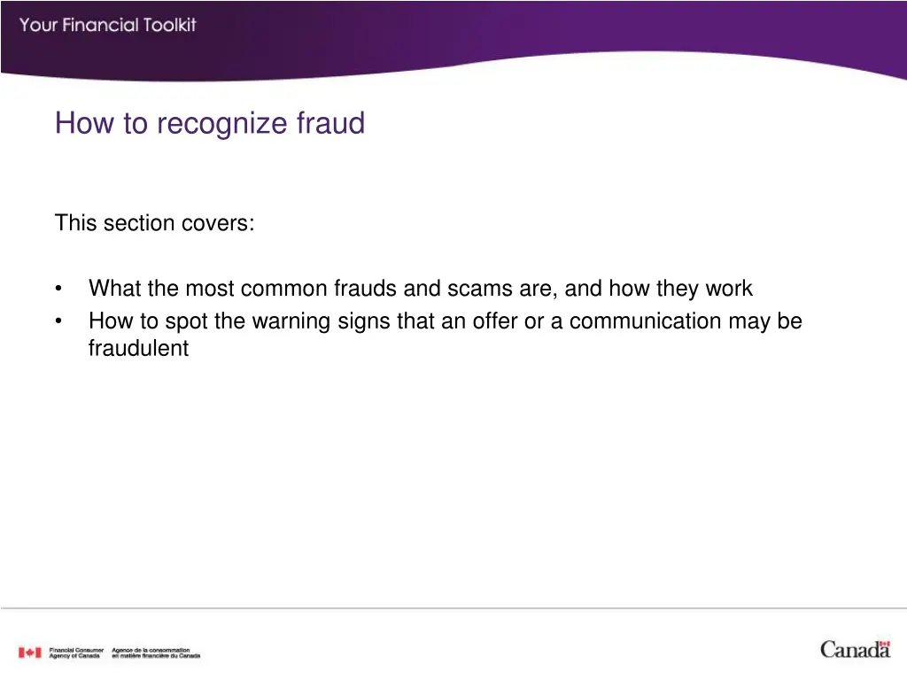 how to recognize fraud 1