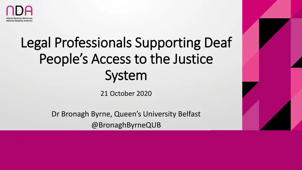 legal professionals supporting deaf legal