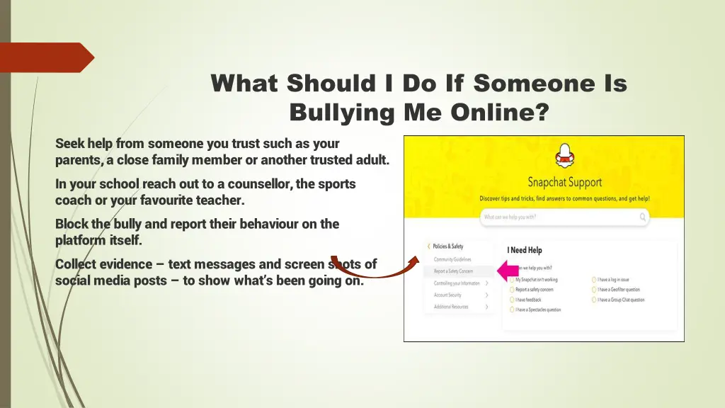 what should i do if someone is bullying me online