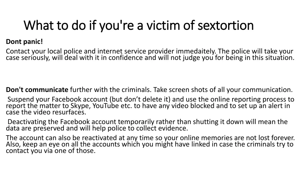 what to do if you re a victim of sextortion what