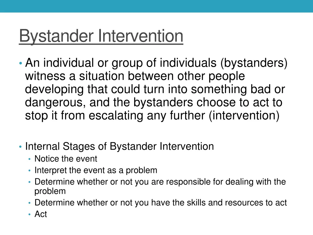 bystander intervention