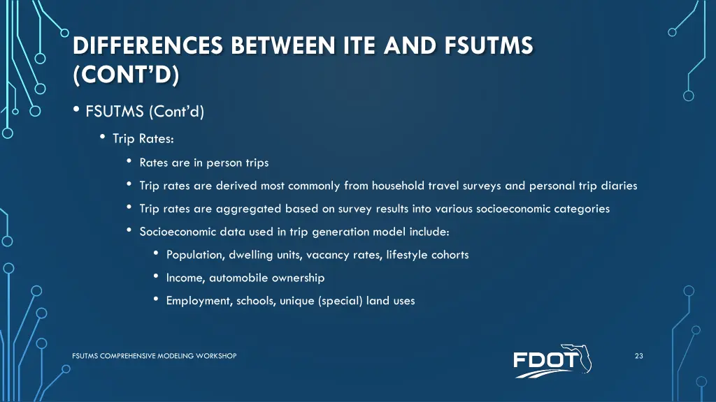 differences between ite and fsutms cont d fsutms 1