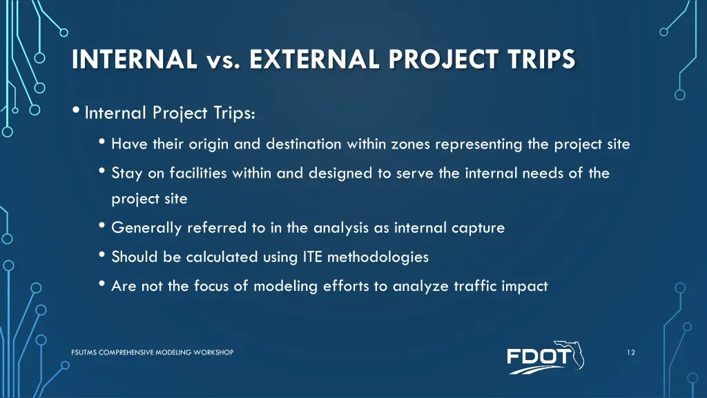 internal vs external project trips