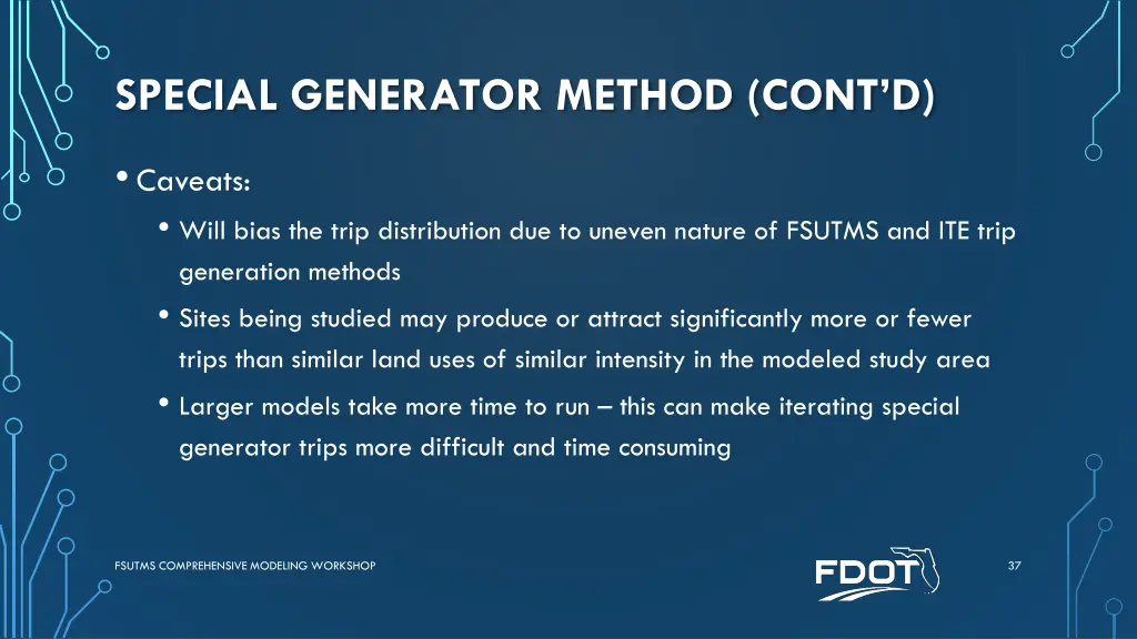 special generator method cont d 1