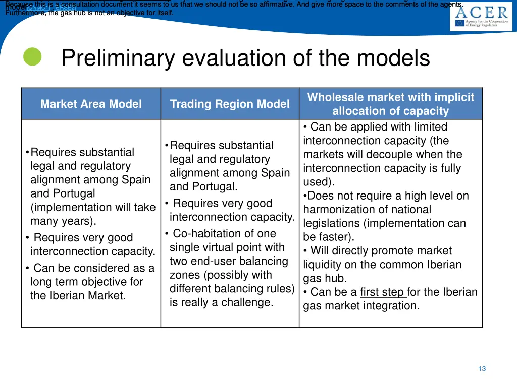 benefits to the retail market being a preliminary