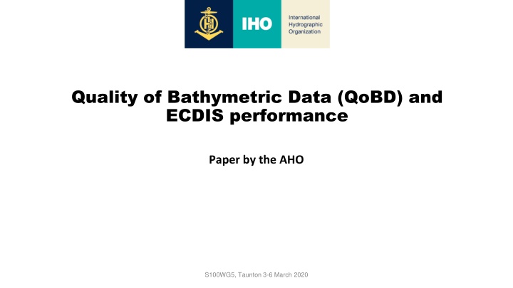 quality of bathymetric data qobd and ecdis