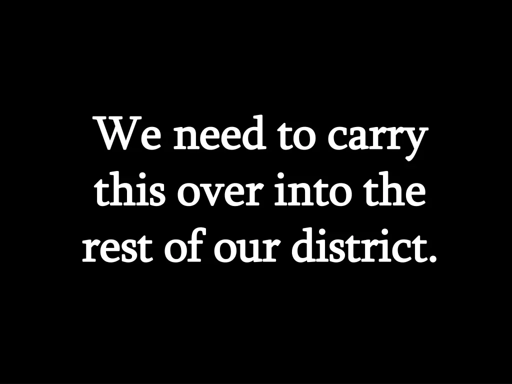 we need to carry we need to carry this over into