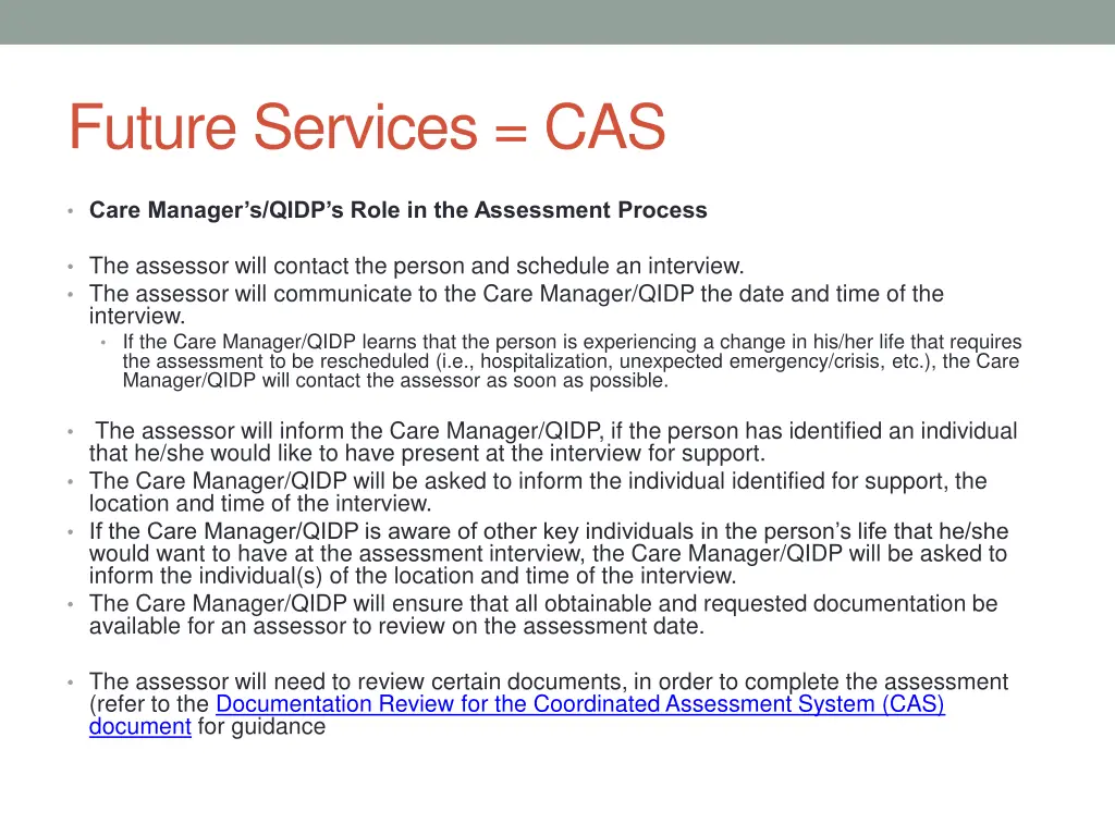 future services cas 1