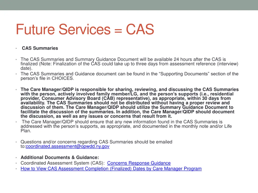 future services cas 2