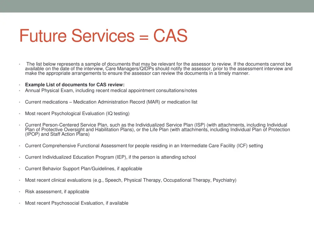 future services cas 4