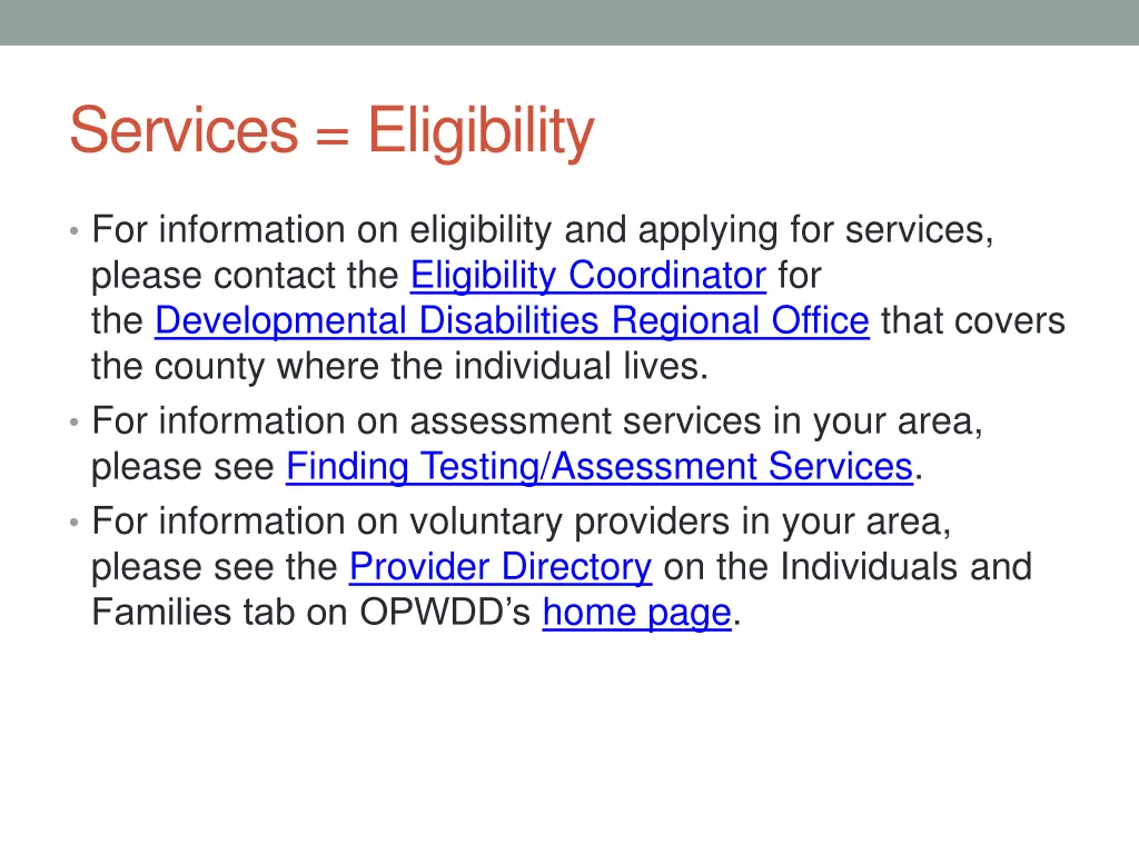 services eligibility 1