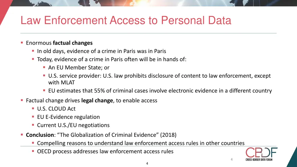 law enforcement access to personal data