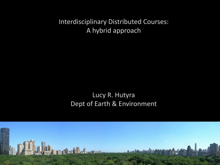 interdisciplinary distributed courses a hybrid