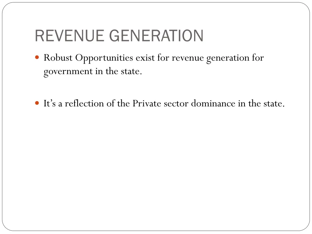 revenue generation