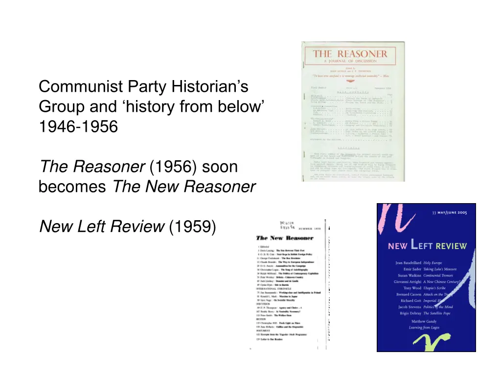 communist party historian s group and history