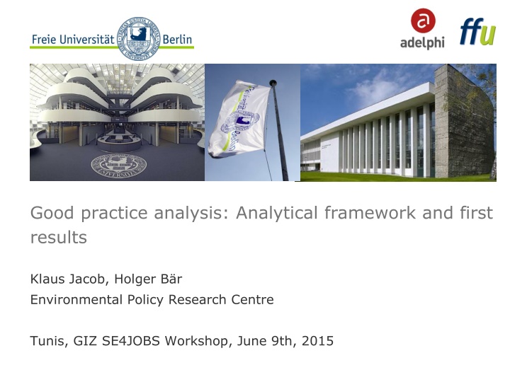 good practice analysis analytical framework