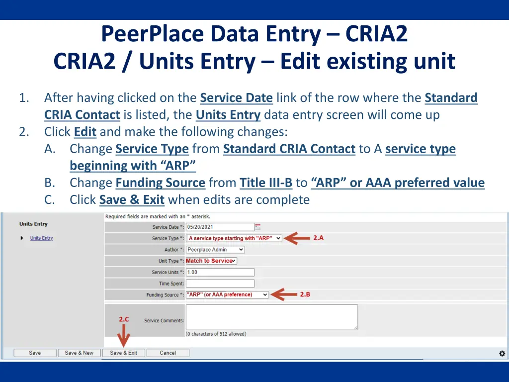 peerplace data entry cria2 cria2 units entry edit 1