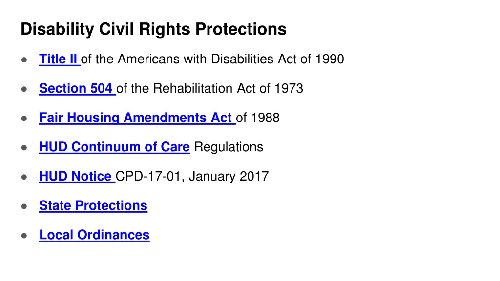 disability civil rights protections