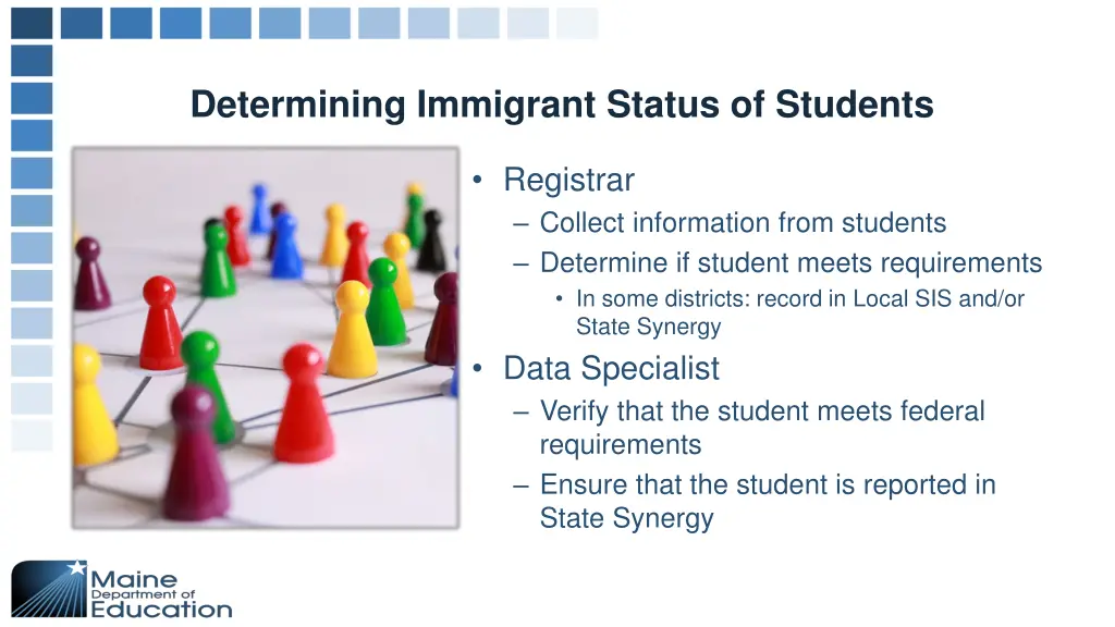 determining immigrant status of students