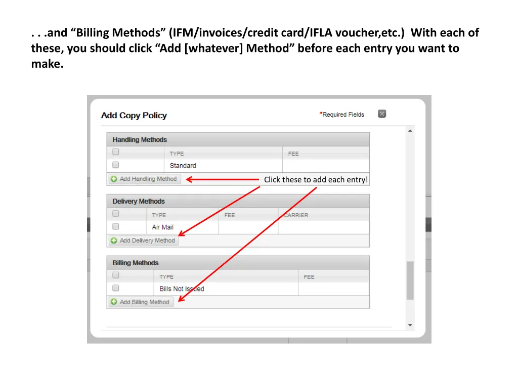 and billing methods ifm invoices credit card ifla