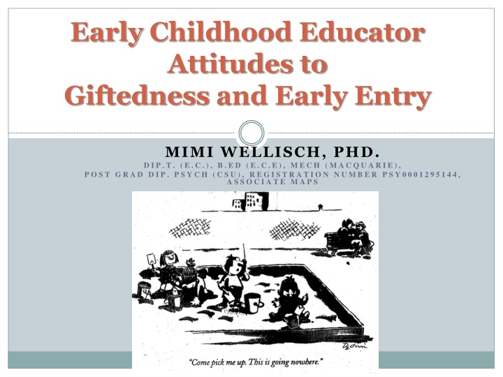 early childhood educator attitudes to giftedness