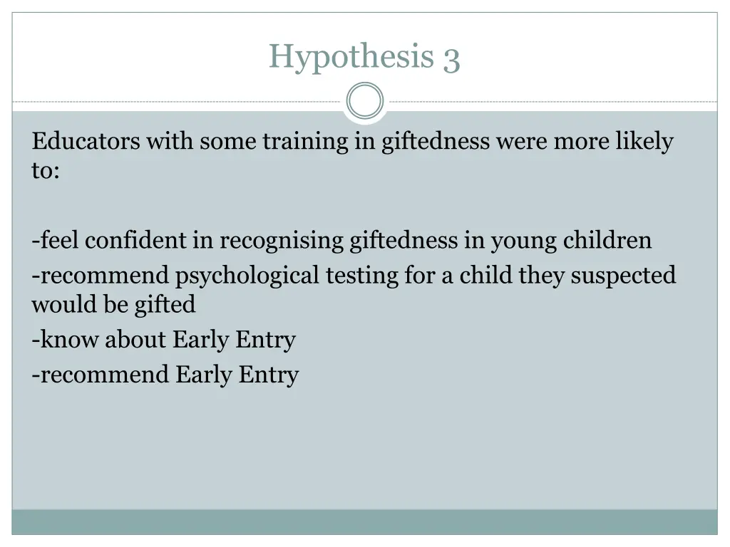 hypothesis 3