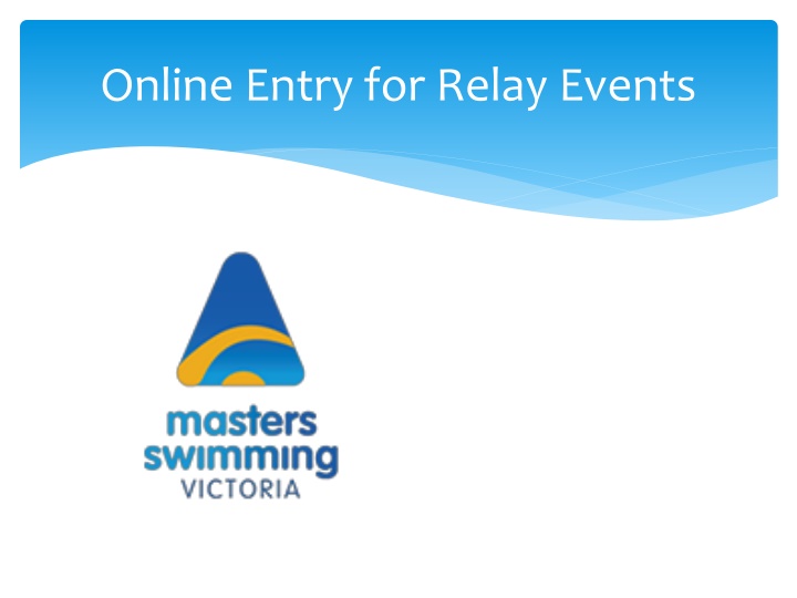 online entry for relay events