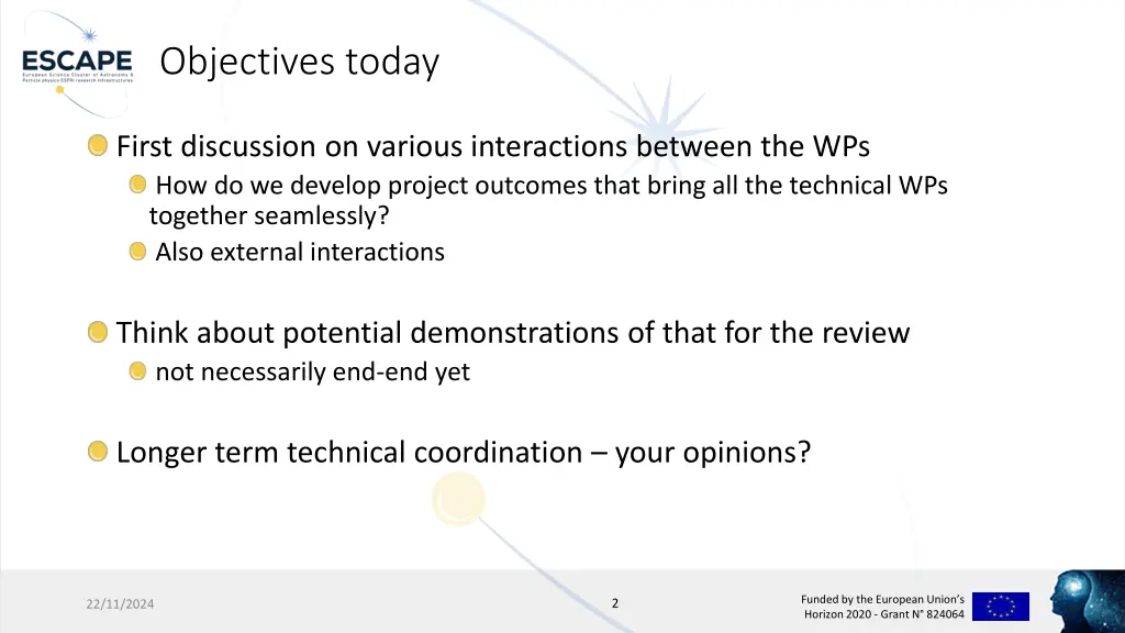 objectives today