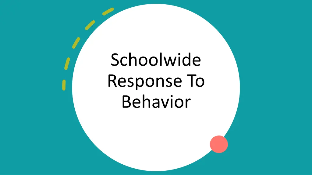 schoolwide response to behavior