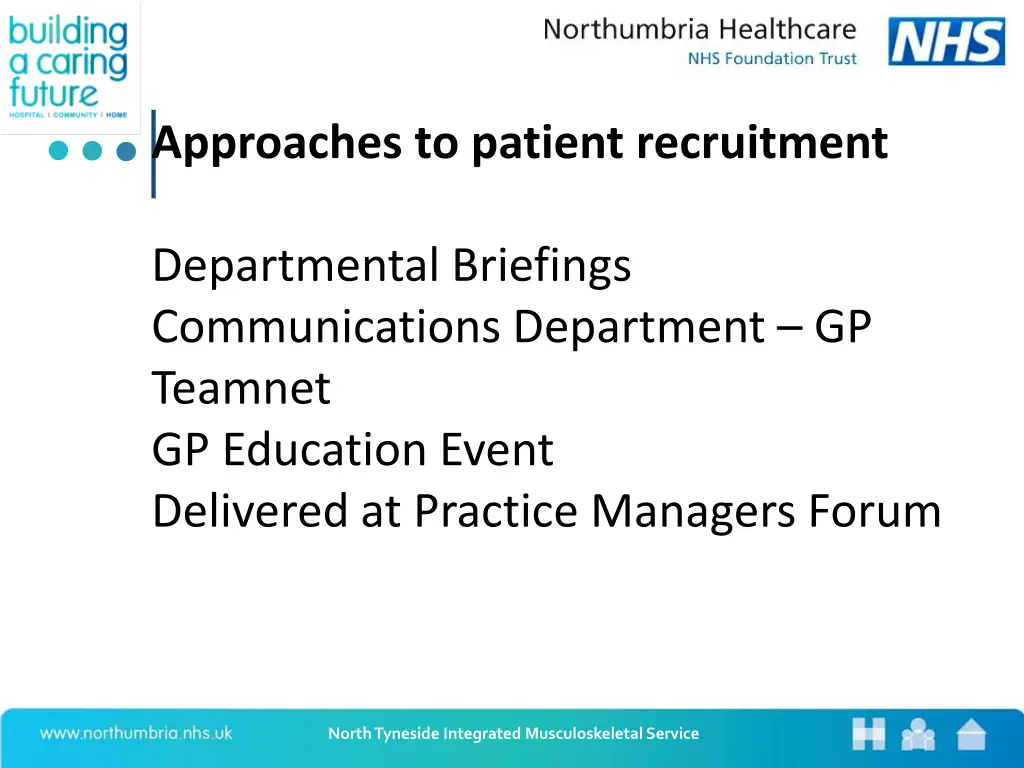 approaches to patient recruitment